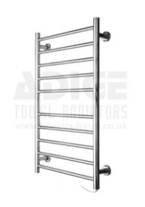 Picture of 530mm Wide 870mm High FLAT Stainless Steel Electric Towel Rail