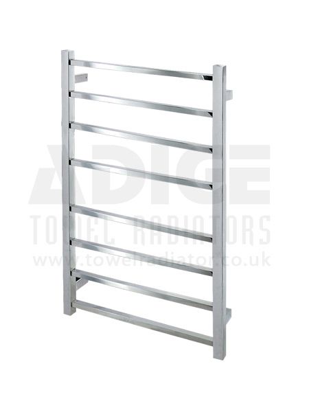 Picture of 530mm Wide 700mm High Square Tube Electric Towel Rail