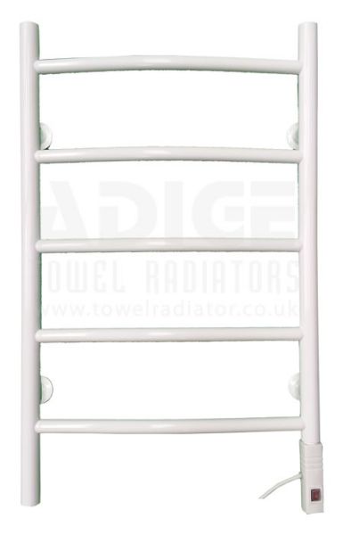 Picture of 500mm Wide 800mm High Electric Towel Rail in White