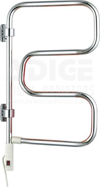 Picture of 400mm Wide 740mm High Swivel Electric Towel Rail in Chrome