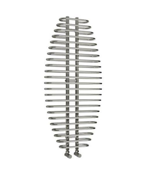 Picture of TEANO 600mm Wide 1300mm High Chrome Designer Towel Radiator