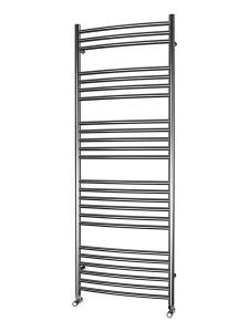 Picture of 600mm Wide 1600mm High CURVED Stainless Steel Towel Radiator