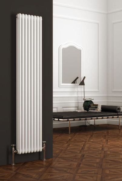 Picture of COLONA 200mm Wide 1800mm High Two Vertical White Radiator