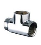 Picture of Tee Pipe - Dual Fuel Adaptor in Chrome