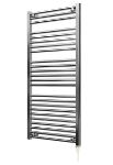 Picture of 500mm Wide 1150mm High Chrome Flat Pre-filled Electric Towel Rail - Standard