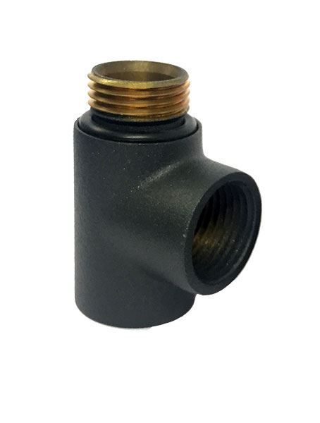 Tee Pipe - Dual Fuel Adaptor in Anthracite