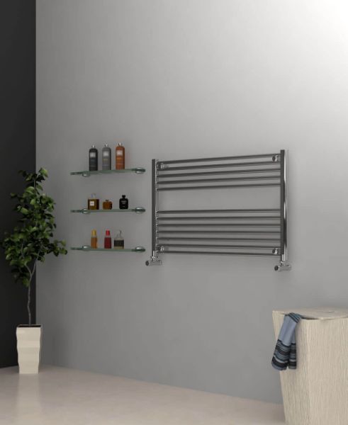 Picture of Chrome Towel Radiator 1000mm Wide 600mm High