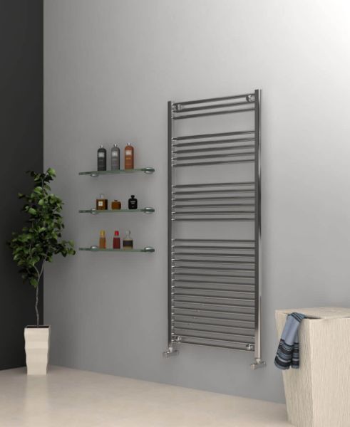 Picture of Chrome Towel Radiator 700mm Wide 1500mm High