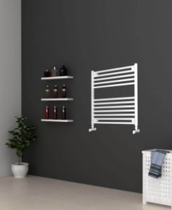 Picture of White Bathroom Towel Rail  600mm Wide 600mm High