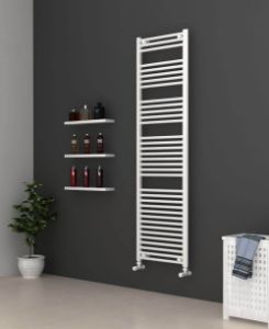 Picture of White Bathroom Towel Rail  500mm Wide 1750mm High