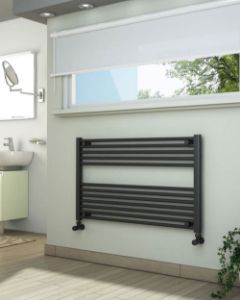 Picture of Anthracite Towel Radiator 1000mm Wide 600mm High
