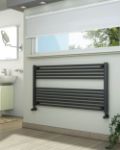 Picture of Anthracite Towel Radiator 1200mm Wide 600mm High