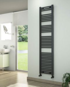Picture of Anthracite Towel Radiator 400mm Wide 1750mm High