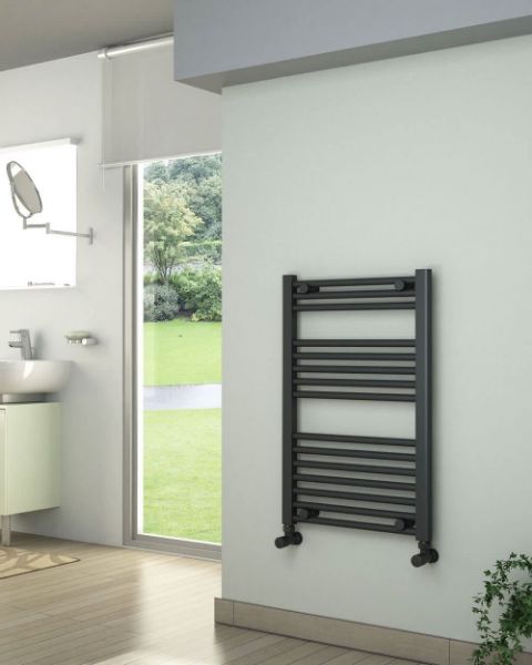 Picture of Anthracite Towel Radiator 500mm Wide 750mm High