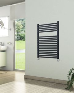 Picture of Anthracite Towel Radiator 600mm Wide 842mm High