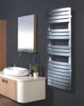 Picture of KOCA 500mm Wide 800mm High White Curved Designer Towel Radiator