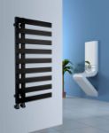 1800 mm High 500 mm Wide Black Heated Towel Rail Radiator Designer Bathroom Rad