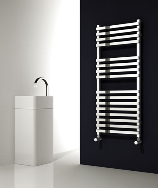 Picture of CARINA 500mm Wide 1200mm High Chrome Designer Towel Radiator