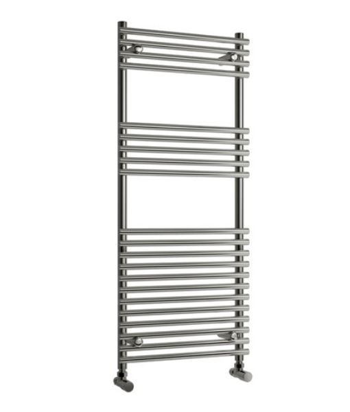Picture of PAVIA 600mm Wide 1650mm High Chrome Designer Towel Radiator