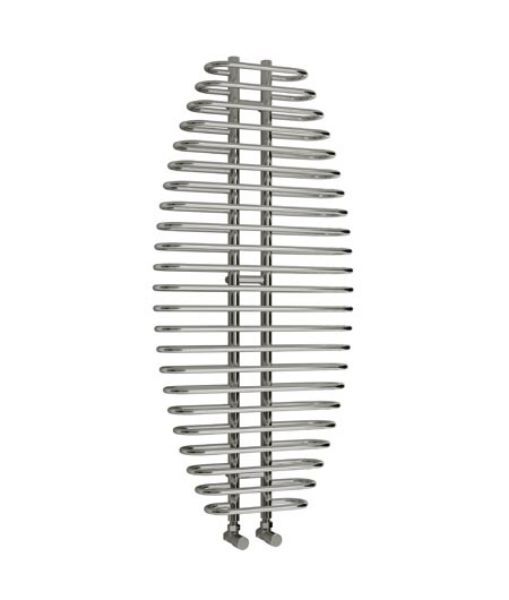 TEANO 600mm Wide 1300mm High Chrome Designer Towel Radiator