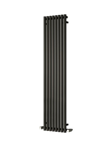 Picture of CASCIA 240mm Wide 1800mm High Designer Bathroom Radiator - Vertical Black
