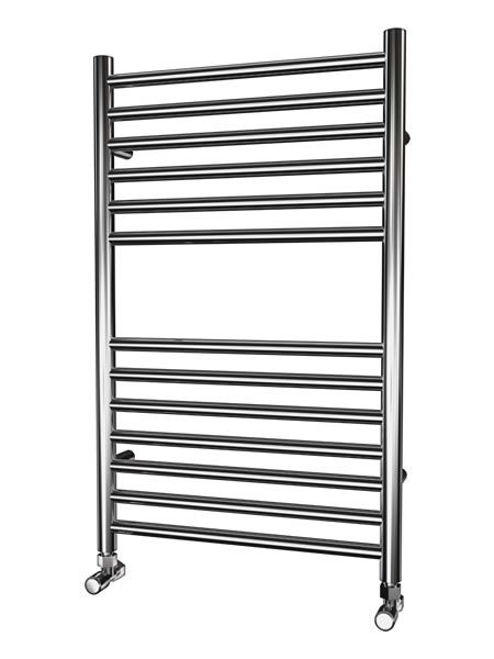 Picture of 500mm Wide 800mm High FLAT Stainless Steel Towel Radiator