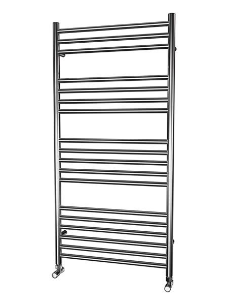 Picture of 600mm Wide 1200mm High FLAT Stainless Steel Towel Radiator