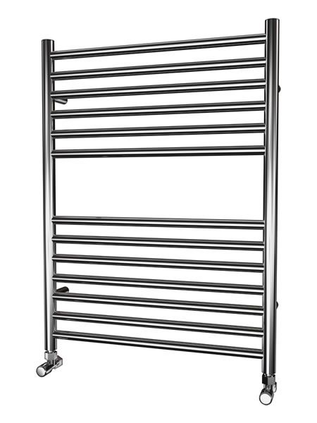 Picture of 600mm Wide 800mm High FLAT Stainless Steel Towel Radiator
