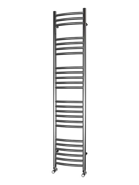Picture of 350mm Wide 1600mm High CURVED Stainless Steel Towel Radiator