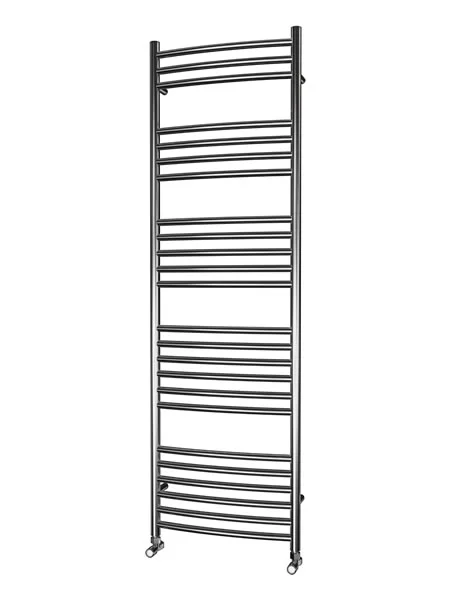 500mm Wide 1600mm High CURVED Stainless Steel Towel Radiator