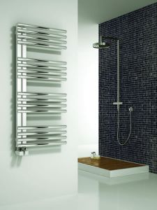 Stainless steel towel radiator 800mm wide 2025