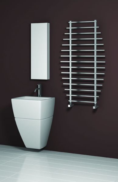 Picture of ENNA-S 700mm Wide 1200mm High Stainless Steel Towel Radiator
