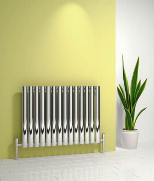 Picture of NEROX 1180mm Wide 600mm High Column Radiator - Polished Single