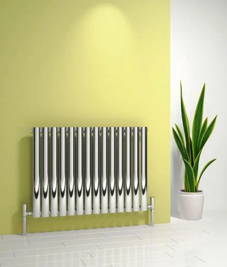 NEROX 826mm Wide 600mm High Column Radiator - Polished Single
