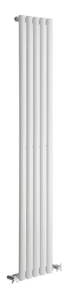 Picture of NEVA 413mm Wide 1500mm High White Radiator - Single