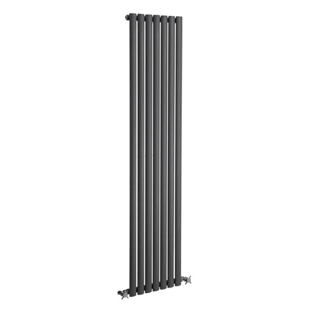 NEVA 413mm Wide 1800mm High Anthracite Radiator - Single