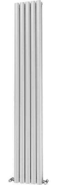 Picture of OLIVER 290mm Wide 1600mm High Elliptical Tube Radiator - White Double