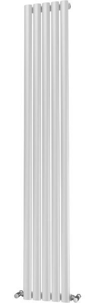 Picture of OLIVER 290mm Wide 1600mm High Elliptical Tube Radiator - White Single