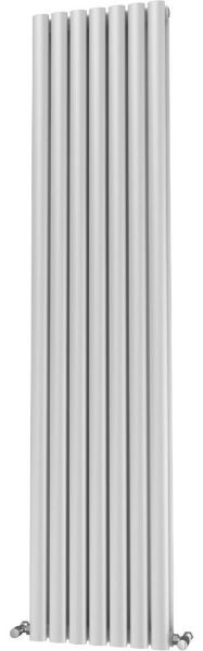 Picture of OLIVER 406mm Wide 1600mm High Elliptical Tube Radiator - White Double