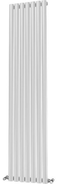 Picture of OLIVER 406mm Wide 1600mm High Elliptical Tube Radiator - White Single