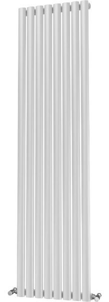 Picture of OLIVER 464mm Wide 1600mm High Elliptical Tube Radiator - White Single