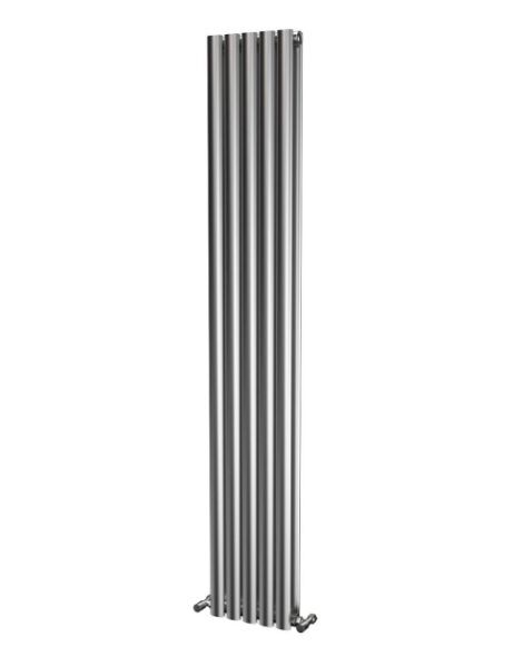 Picture of OLIVER 290mm Wide 1800mm High Elliptical Tube Stainless Steel Radiator- Brushed Double