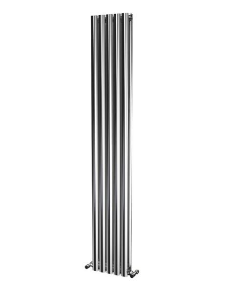 Picture of OLIVER 290mm Wide 1800mm High Elliptical Tube Stainless Steel Radiator- Polished Double