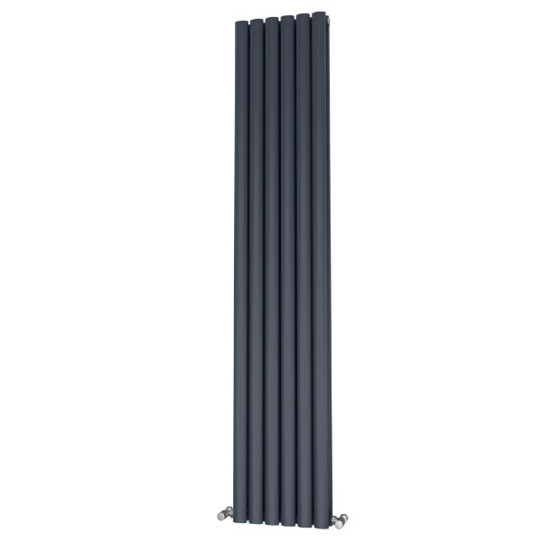 Picture of OLIVER 348mm Wide 1600mm High Elliptical Tube Radiator - Anthracite Double