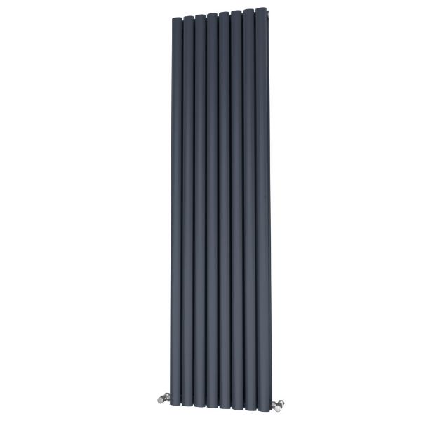 Picture of OLIVER 464mm Wide 1800mm High Elliptical Tube Radiator - Anthracite Double