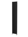 Picture of LOLA 305mm Wide 1800mm High Aluminium Radiator - Black Single