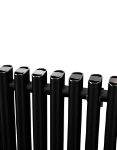 Picture of LOLA 305mm Wide 1800mm High Aluminium Radiator - Black Single