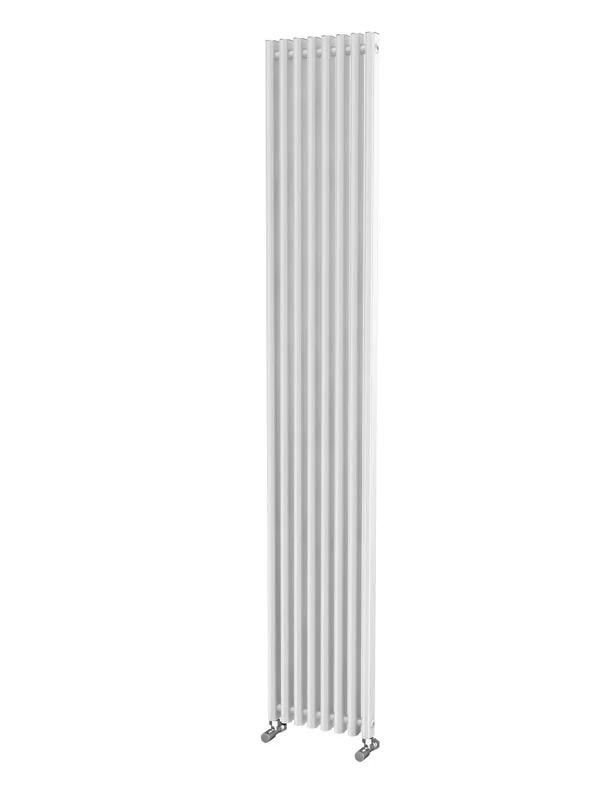 LOLA 305mm Wide 1800mm High Aluminium Radiator - White Single