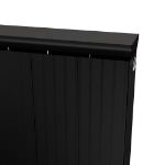 Picture of SAVANNAH 405mm Wide 1865mm High Flat Panel Aluminium Radiator - Black