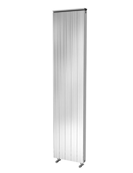 Picture of SAVANNAH 405mm Wide 1865mm High Flat Panel Aluminium Radiator - Oxidised